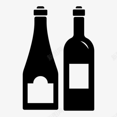 葡萄酒收藏红酒白酒图标图标