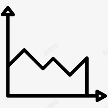 彩色面积图柱状图面积图商务图标图标