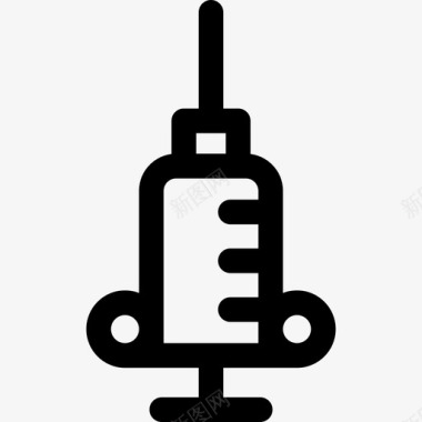 医疗注射器注射器医疗服务2线性图标图标