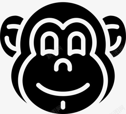 猴子动物园23号加油图标图标