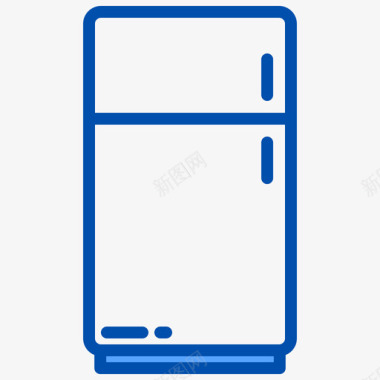 冰箱电器9蓝色图标图标