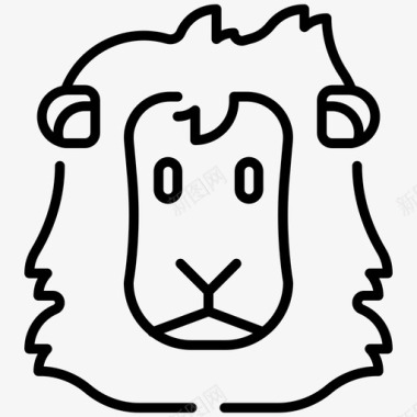 狮子动物王国动物图标图标