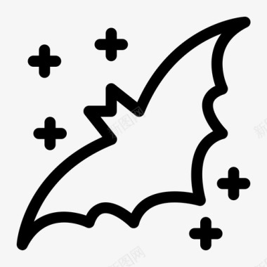 吸血蝙蝠吸血鬼万圣节图标图标
