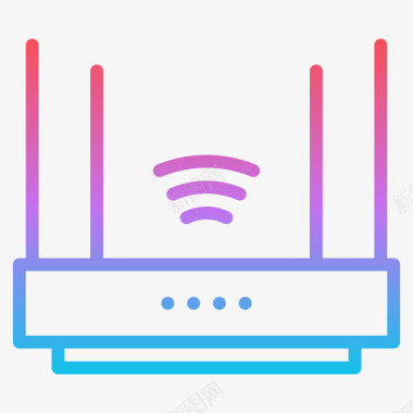 路由器家用电器18梯度图标图标