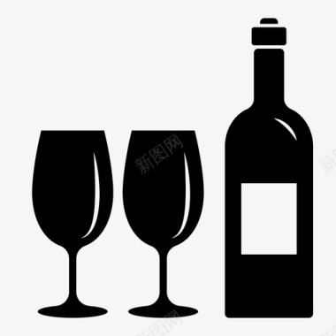 酒会庆典红酒图标图标