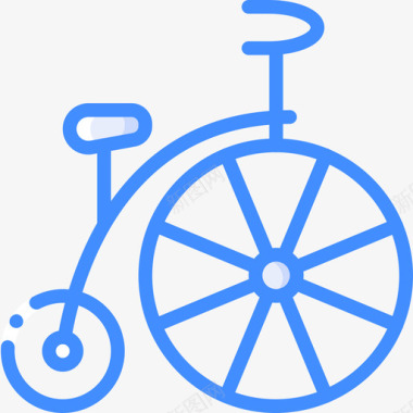 自行车英国3蓝色图标图标