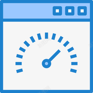 速度表搜索引擎优化和商务5蓝色图标图标