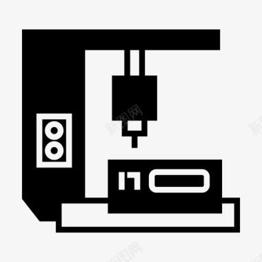 银白色机器人机械制造生产图标图标