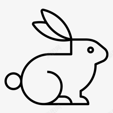 兔子农场动物头图标图标