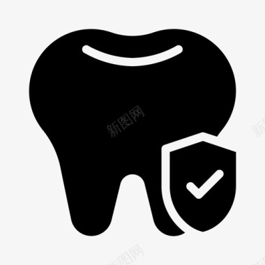 保险素材牙齿保险牙齿护理牙医图标图标