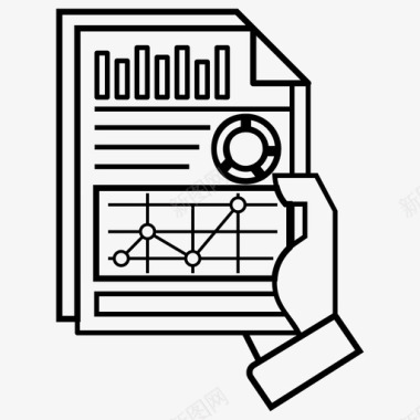 一套刀叉数据可视化业务利润经济图表图标图标