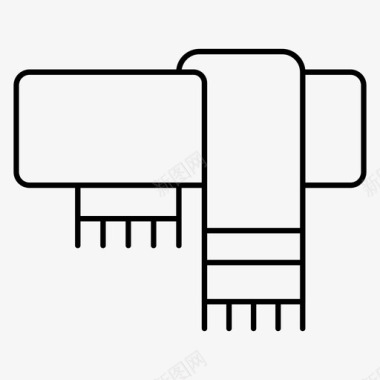 戴着围巾围巾布料衣服图标图标