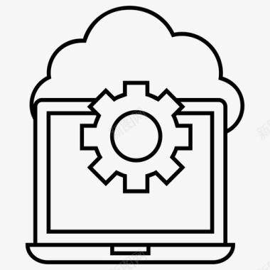 云计算大数据云设置云计算云数据图标图标