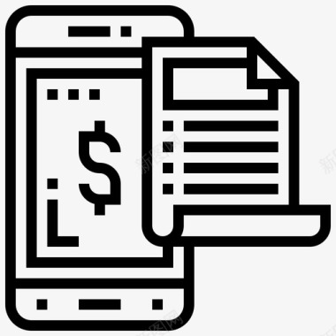 火焰数字3支付数字银行3线性图标图标