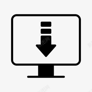 字体文件下载计算机数据图标图标