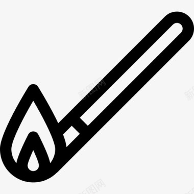 夏令营总动员火柴夏令营13直线图标图标