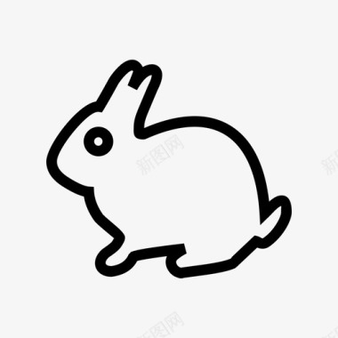 塑料杯子宠物兔兔子复活节图标图标