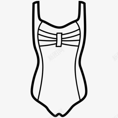 旅游沙滩裙日装夏装图标图标