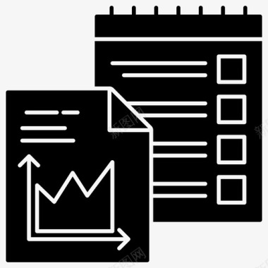 报告PNG统计报告数据分析图表图标图标