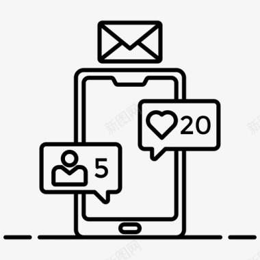 公共环境标识社交媒体反馈交互式多媒体图标图标