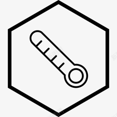 温度计发热液晶显示器图标图标