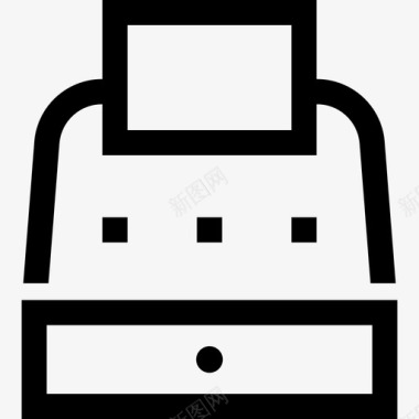 收银收银机商业支付图标图标