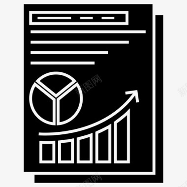 预测模型饼图业务分析统计数据图标图标