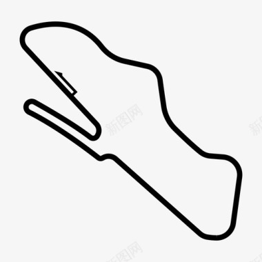 F1多宁顿公园赛道一级方程式大奖赛图标图标