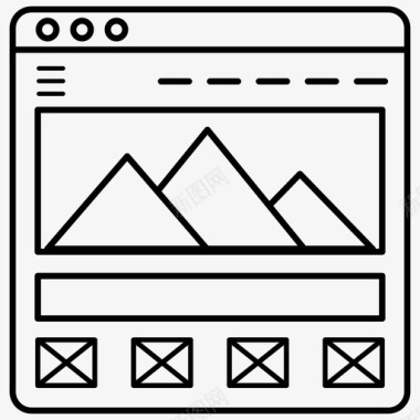 分析矢量图图形分析搜索引擎优化网页山形图图标图标