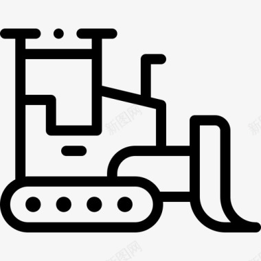 推土机png推土机车辆和运输工具直线式图标图标