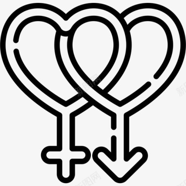 异性异性恋性别认同3直系图标图标