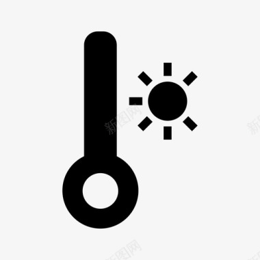 温度计温度气候冷图标图标