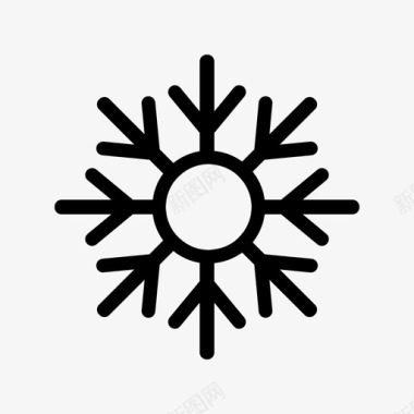 雪白雪元素雪花图标图标