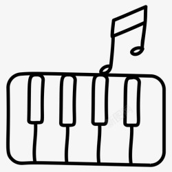 音乐复活音乐键盘数字钢琴键盘钢琴图标高清图片