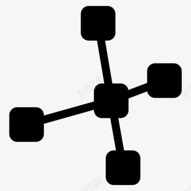 网络概念图接口图标图标