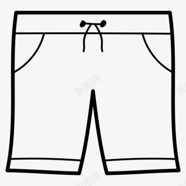 男式短裤沙滩布百慕大图标图标
