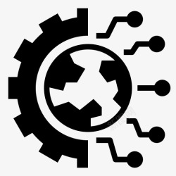 孵化器技术数字未来图标高清图片