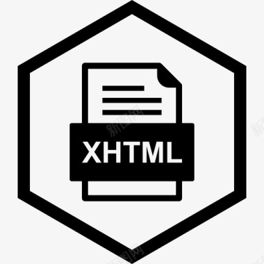 PPTX格式xhtml文件文档文件类型格式图标图标