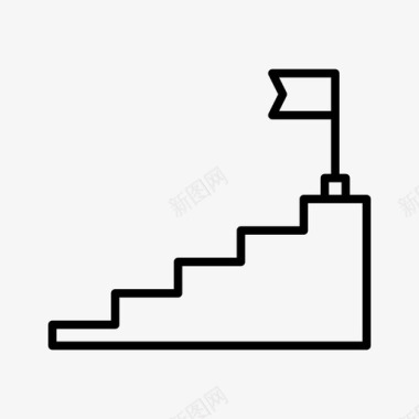 走上楼梯楼梯商务金融图标图标
