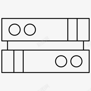 科技感线路服务器seo1px线路图标图标