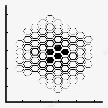密度图面积图数据可视化图标图标
