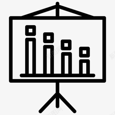 软件演示图标演示分析条形图图标图标