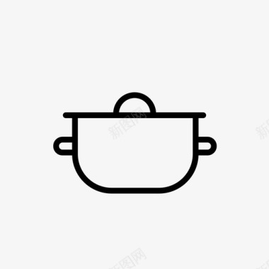 平底锅平底锅食物厨房图标图标