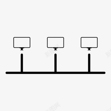 彩色信息图表时间线图表计算机图标图标