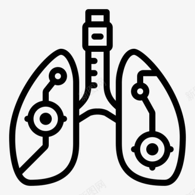 肾脏器官肺医学器官图标图标