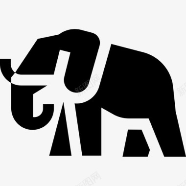 大象大象动物62填充物图标图标