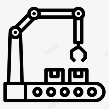 输送机输送机工程工厂图标图标