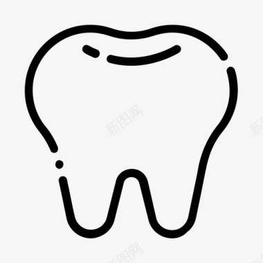 干净的牙齿牙齿牙齿护理牙医图标图标