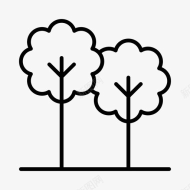 公共环境标识树木环境花园图标图标