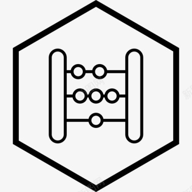 算盘珠算盘计算器计数图标图标